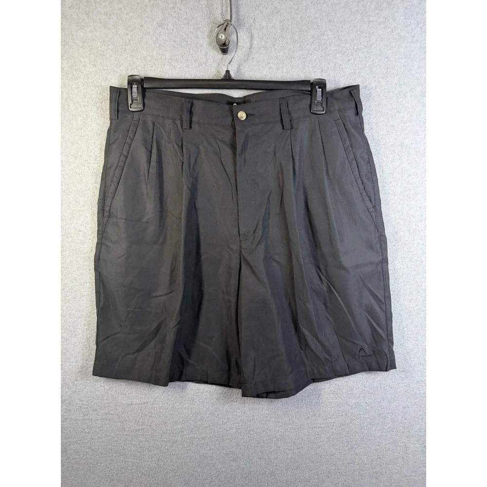 Head Shorts Mens 36‎ Gray Microfiber Pleated Chino Golf Lightweight Pockets